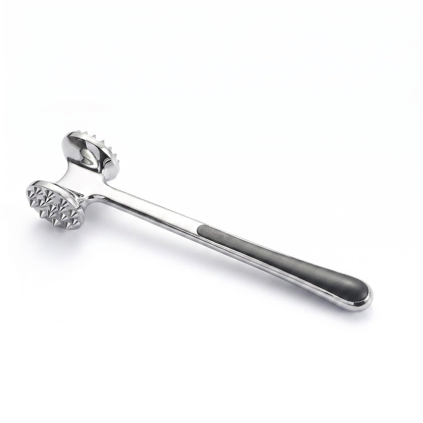 Professional Dual-Sided Meat Tenderizer Hammer — Premium Stainless Steel, Ergonomic Non-Slip Handle, Heavy-Duty Mallet for Steak, Chicken & BBQ