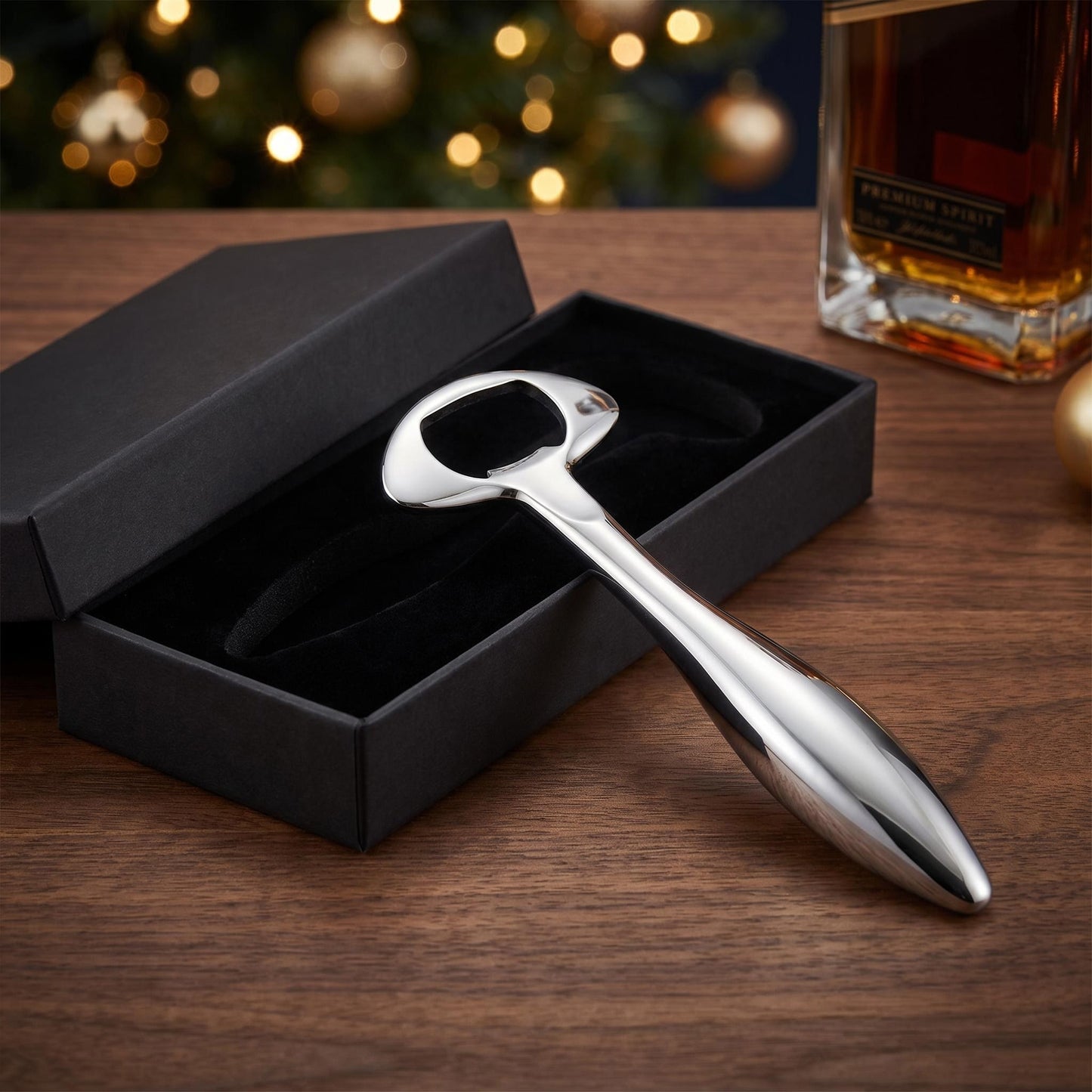 Titanium Alloy Bottle Opener Set (2-Piece) — Aerospace-Grade Titanium, CNC Machined, Matte Sandblasted Finish, Ultra-Light, Premium EDC & Bar Tool