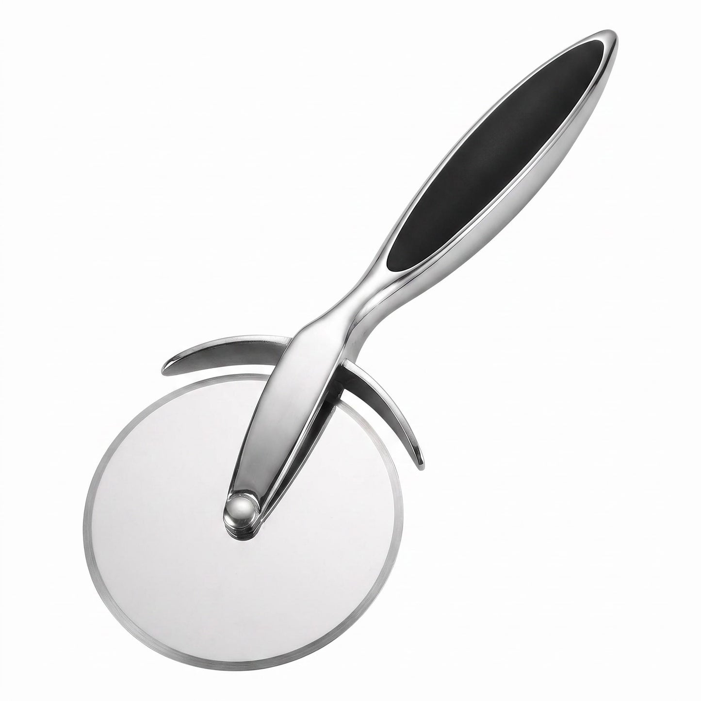 Professional Stainless Steel Pizza Cutter Wheel with Ergonomic Non-Slip Handle