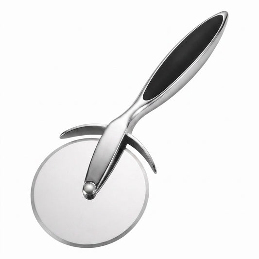 Professional Stainless Steel Pizza Cutter Wheel with Ergonomic Non-Slip Handle
